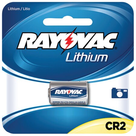 Rayovac Lithium CR2 3V Photo Battery RLCR2-1